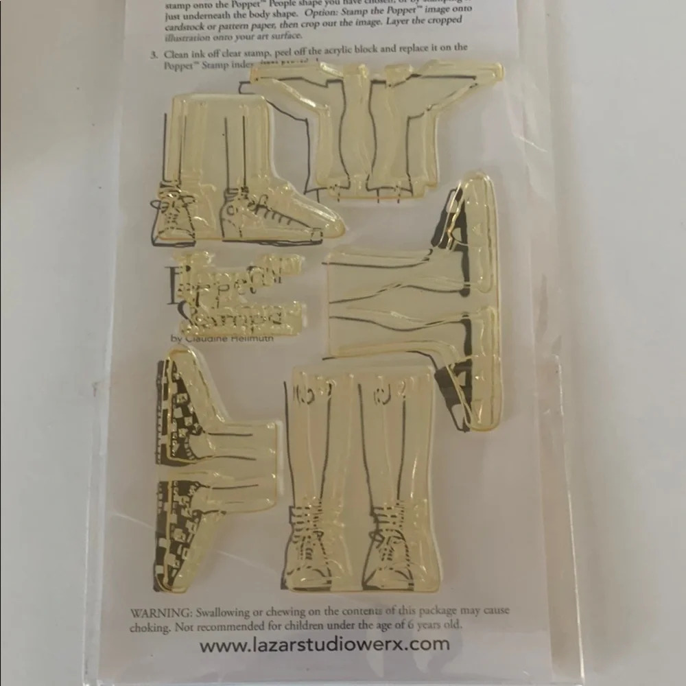 Poppet Collage Cling Stamps by Claudine Hellmuth CHS206 - Men's Legs and Feet - Picture 6 of 6
